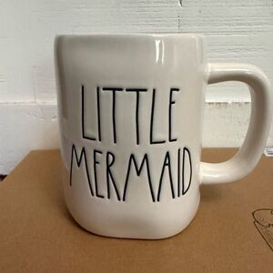 Rae Dunn White Little Mermaid Mug